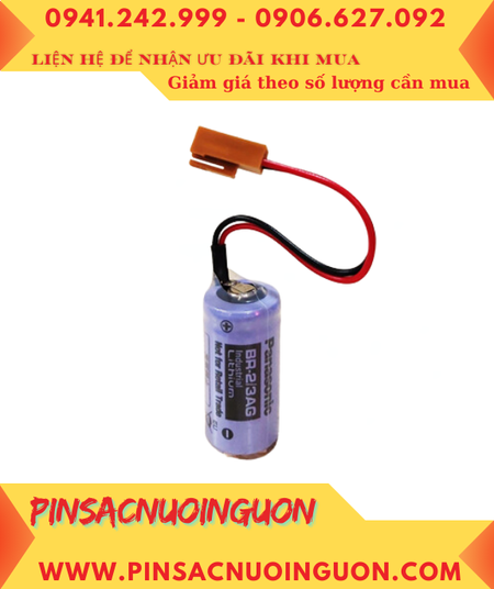 Panasonic BR-2/3AG (Zắc JEA); Pin nuôi nguồn Panasonic BR-2/3AG 2/3A 1450mAh, Xuất xứ NHẬT