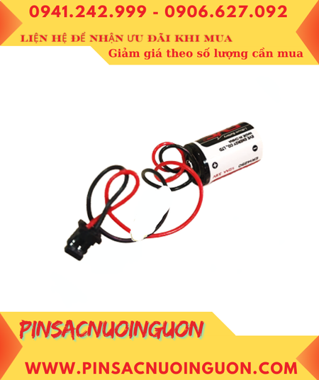 EVE ER14250 (Zắc PLC DF1.35-2P); Pin nuôi nguồn EVE ER14250 lithium 3.6v 1/2AA 1200mAh chính hãng