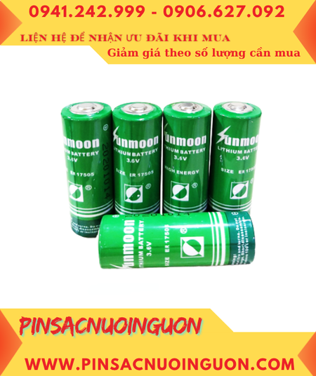 Sunmoon ER17505; Pin nuôi nguồn Sunmoon ER17505 ER17505 LI/SOCl₂ BOBBIN 3.6v 3600mAh