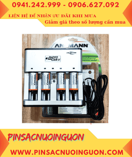 Ansman Photocam V, Bộ sạc 4viên pin C - Kèm sẳn 4 pin sạc Camelion NH-C3500BP2 (C3500mAh-1.2v)