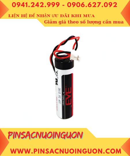EVE ER14505 (Zắc trắng PH2.0-2P); Pin nuôi nguồn EVE ER14505 lithium 3.6v AA 2600mAh chính hãng