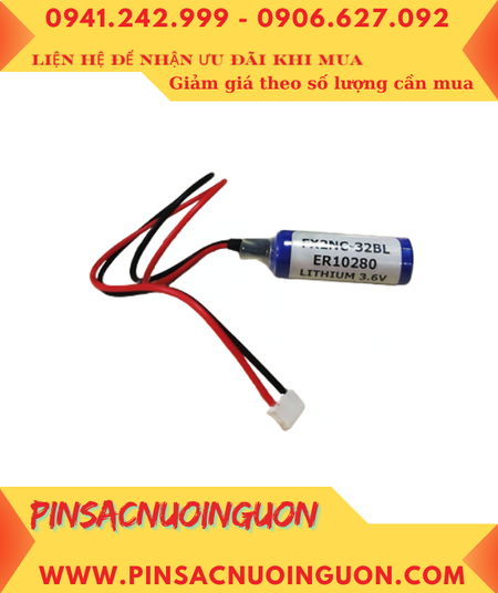 Pin FX2NC-32BL, Pin nuôi nguồn PLC FX2NC-32BL lithium 3.6v 2/3AAA 500mAh (zắc cắm Mitsubishi)