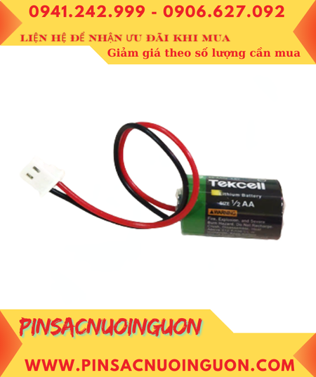 Tekcell SB-AA02 (ZẮC CẮM); Pin Lập trình KTS DELTA Tekcell SB-AA02 lithium 3.6v 1/2AA 1200mAh chính hãng