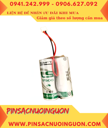 Saft 2LS17500, Pin nuôi nguồn PLC Saft 2LS17500 lithium 3.6v 7200mAh chính hãng _Xuất xứ Pháp