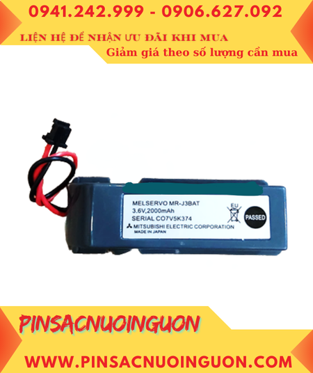 Mitsubishi MRJ3BAT; Pin nuôi nguồn Mitsubishi MRJ3BAT lithium 3.6v AA 2000mAh _Xuất xứ Nhật