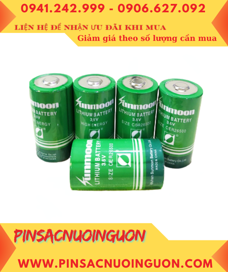 Pin Sunmoon ER26500; Pin nuôi nguồn PLC Sunmoon ER26500 lithium 3.6v C 9500mAh