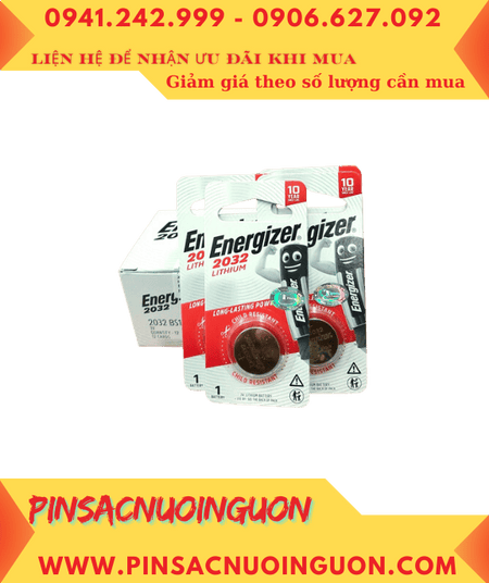 COMBO mua 01Hộp 12vỉ Pin Energizer CR2032 lithium 3v chính hãng _Giá chỉ 228.000 /HỘP 12vỉ