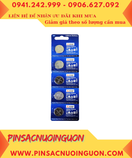 COMBO 01vỉ = 5viên Pin 3v Lithium Mitsubishi CR2032E chính hãng _Giá chỉ 89.000/ Vỉ 5viên