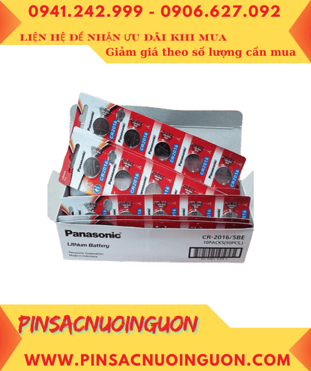 COMBO 1HỘP 100viên Pin Panasonic CR2016 lithium 3v chính hãng _Giá chỉ 1.160.000đ/100viên