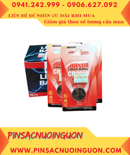 COMBO 1 HỘP 15vỉ Pin Maxell CR2016 1BS PRO Lithium 3.0v Japan_Giá chỉ 285.000/Hộp 15vỉ