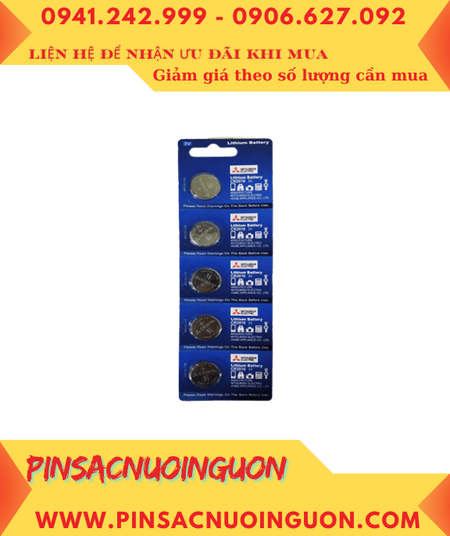COMBO 01vỉ = 5viên Pin 3v Lithium Mitsubishi CR2016E chính hãng _Giá chỉ 89.000/ Vỉ 5viên