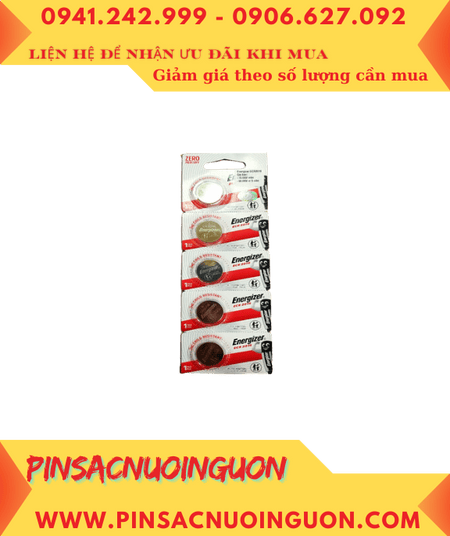 COMBO 01vỉ 5viên Pin Energizer ECR2016 lithium 3v chính hãng _Giá chỉ 58.000/Vỉ 5viên