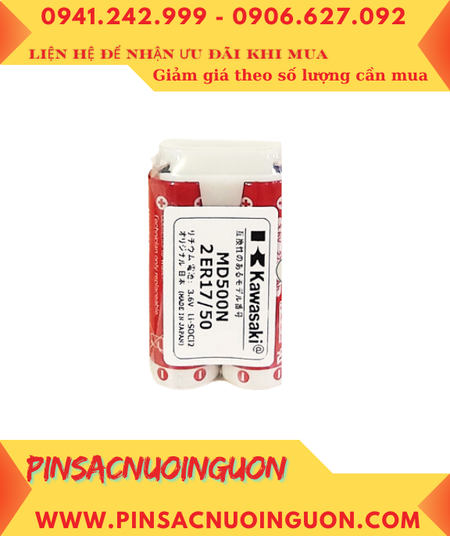 Maxell 2ER17/50 _Pin nuôi nguồn PLC Maxell 2ER17/50 lithium 3.6v 5500mAh (2 viên ghép đôi) _Xuất xứ Nhật