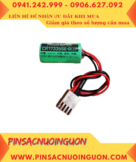 Sanyo CR17335SE-R; Pin nuôi nguồn Sanyo CR17335SE-R lithium 3v 2/3A 1800mAh _Xuất xứ Nhật