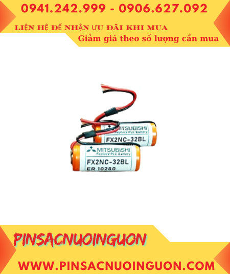 Mitsubishi FX2NC-32BL; Pin nuôi nguồn Mitsubishi FX2NC-32BL 2/3AAA 500mAh chính hãng