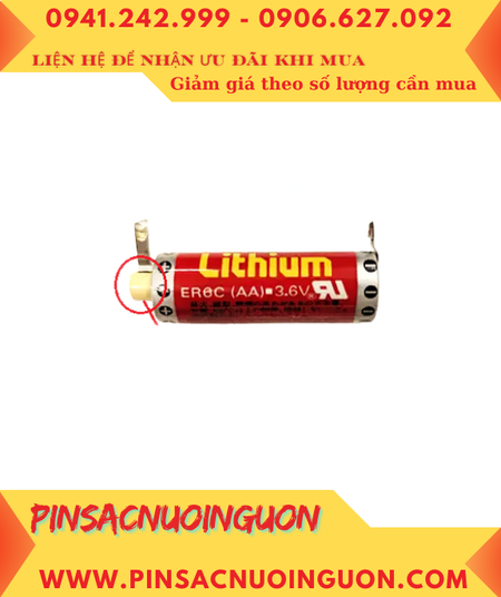 Maxell ER6 Super (Chân thép hàn); Pin nuôi nguồn PLC Maxell ER6C Super lithium 3.6v AA1800mAh _Xxứ Nhật