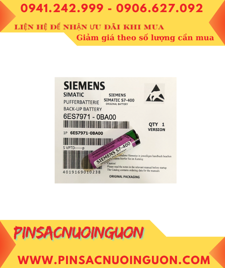 Siemens S7-400; Pin nuôi nguồn PLC Siemens S7-400 lithium 3.6v AA 2400mAh chính hãng _Xuất xứ Israel