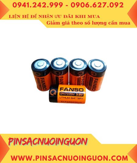 Pin ER17335M _Pin FANSO ER17335M; Pin nuôi nguồn PLC FANSO ER17335M lithium 3.6v 1700mAh chính hãng