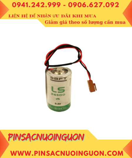Pin LS26500 _Pin Saft LS26500; Pin nuôi nguồn Saft LS26500 lithium 3.6v C 7700mAh _Xuất xứ Pháp