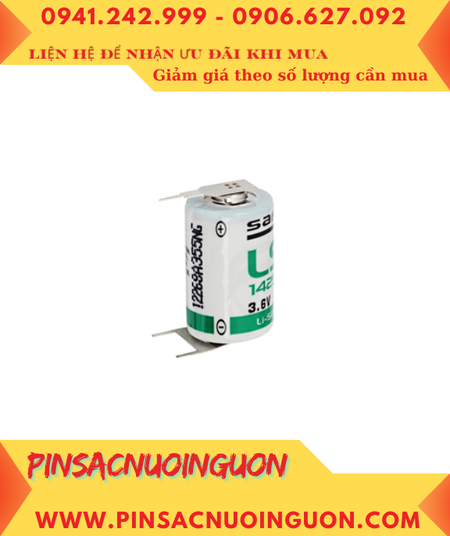 Pin Saft LS14250 _Pin LS14250; Pin nuôi nguồn PLC Saft LS14250 lithium 3.6v 1/2AA 1200mAh _Xuất xứ Pháp