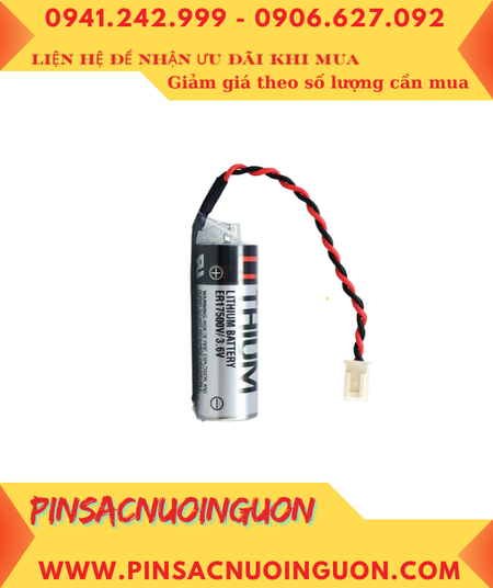 Toshiba ER17500 (Zắc Trắng EPSON), Pin nuôi nguồn PLC Toshiba ER17500V 2700mAh /Xuất xứ NHẬT