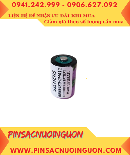 SIEMENS 6ES5980-0MA11, Pin SIEMENS 6ES5980-0MA11 Lithium 3,6V 1/2AA 1200mAh chính hãng _Xuất xứ ISRAEL