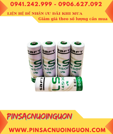 Saft LS14500 _Pin LS14500; Pin nuôi nguồn PLC Saft LS14500 lithium 3.6v AA 2600mAh _Xuất xứ Pháp