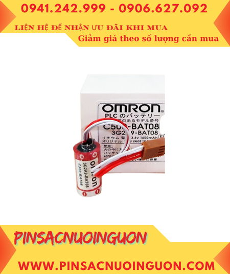 Omron C500-BAT08; Pin nuôi nguồn Omron C500-BAT08 lithium 3.6v 2/3A 1600mAh _Xuất xứ Nhật