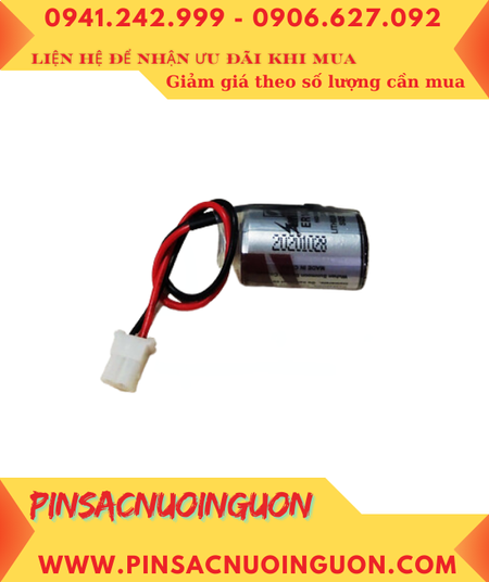 Sunmoon ER14250; Pin nuôi nguồn Sunmoon ER14250 lithium 3.6v 1/2AA 1200mAh (Loại có zắc CẮM)