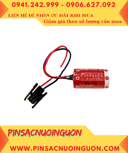 Maxell ER3 (ZẮC ĐEN); Pin nuôi nguồn PLC Maxell ER3 lithium 3.6v 1/2AA 1100mAh _Xuất xứ Nhật