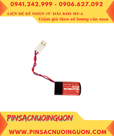 Maxell ER3SR, Pin nuôi nguồn PLC Maxell ER3SR 790mAh 3.6v Lithium Thionyl Chloride chính hãng
