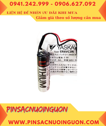 Yaskawa ER6VC3N (Chuẩn Châu Âu EU) Pin nuôi nguồn lithium 3.6v AA 2000mAh, Xuất xứ Nhật
