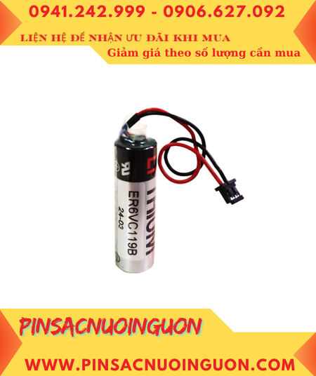 Pin ER6VC119B; Pin nuôi nguồn Mitsubishi ER6VC119B lithium 3.6v AA 2000mAh _Xuất xứ Nhật