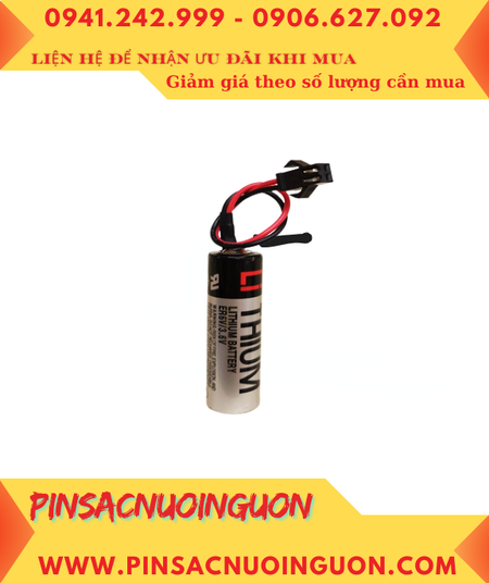 TOSHIBA ER6V OTC; Pin nuôi nguồn PLC TOSHIBA ER6V OTC lithium 3.6v AA2000mAh _Made in Japan
