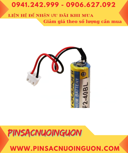 Mitsubishi F2-40BL; Pin nuôi nguồn Mitsubishi F2-40BL lithium 3.6v AA 1800mAh, Xuất xứ Nhật