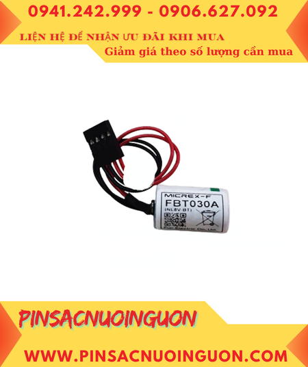 FUJI FBT030A ; Pin nuôi nguồn FUJI FBT030A lithium 3.6v 1/2AA 1000mAh chính hãng, Xuất xứ Nhật