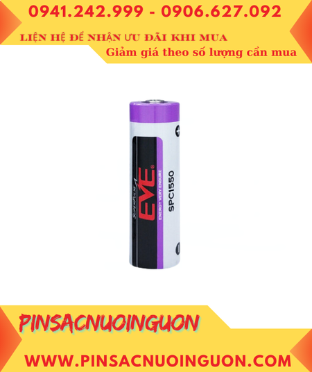 EVE SPC1550, Pin tụ điện siêu xung EVE Super Pulse Lithium SPC1550 Ion Lithium chính hãng