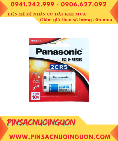 Pin Panasonic 2CR5; Pin nuôi nguồn Panasonic 2CR5 lithium 6v chính hãng Japan