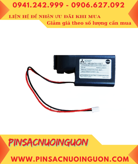 Mitsubishi MR-J4BAT; Pin nuôi nguồn Mitsubishi MR-BAT6V1SET lithium 6v _Xuất xứ Nhật