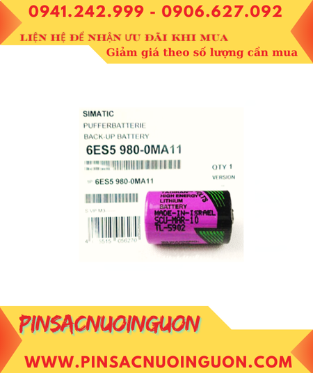 SIEMENS 6ES5980-0MA11, Pin SIEMENS 6ES5980-0MA11 Lithium 3,6V 1/2AA 1200mAh chính hãng _Xuất xứ ISRAEL
