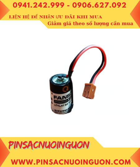 FANSO ER14250H; Pin nuôi nguồn PLC FANSO ER14250H lithium 3.6v 1/2AA 1200mAh (zắc nâu)