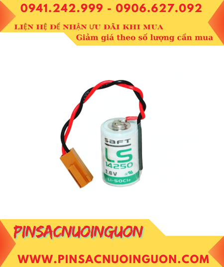 Pin Saft LS14250 _Pin LS14250; Pin nuôi nguồn PLC Saft LS14250 lithium 3.6v 1/2AA 1200mAh _Xuất xứ Pháp