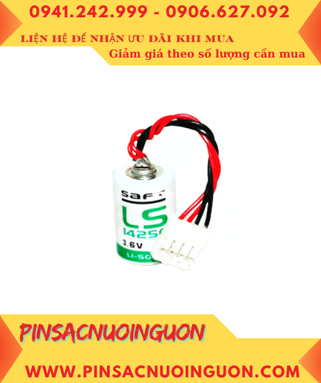 Pin Saft LS14250 _Pin LS14250; Pin nuôi nguồn PLC Saft LS14250 lithium 3.6v 1/2AA 1200mAh _Xuất xứ Pháp
