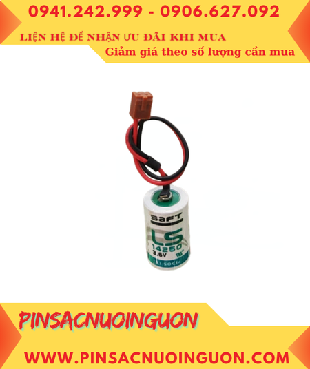 Pin LS14250 _Pin Saft LS14250; Pin nuôi nguồn PLC Saft LS14250 3.6v 1/2AA 1200mAh _Made in France