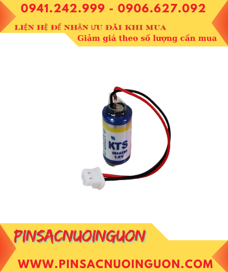Pin KTS ER14250, Pin nuôi nguồn KTS ER14250 lithium 3.6V 1/2AA 1200mAh chính hãng