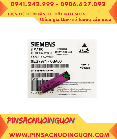 Siemens 6ES7971-0BA00, Pin nuôi nguồn Siemens 6ES7971-0BA00 lithium 3.6v AA 2400mAh chính hãng