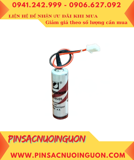 Sunmoon ER14505 (Loại có ZẮC CẮM), Pin nuôi nguồn Sunmoon ER14505 lithium 3.6v AA 2600mAh