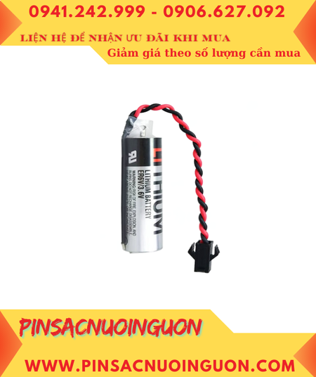 TOSHIBA ER6V (Zắc OTC,Chuẩn Châu Âu EU); Pin nuôi nguồn PLC ER6V lithium 3.6v AA2000mAh, X.xứ NHẬT
