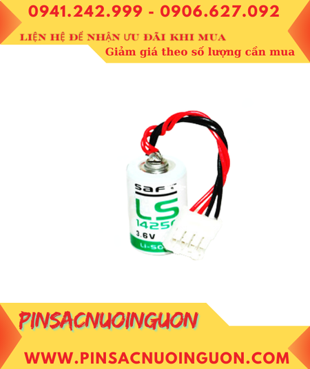 Pin LS14250 _Pin Saft LS14250; Pin nuôi nguồn Saft LS14250 lithium 3.6v 1/2AA 1200mAh _Xuất xứ Pháp
