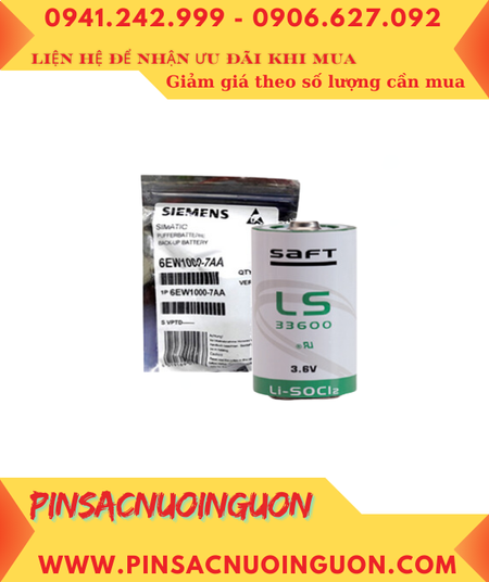 Pin Siemens 6EW1000-7AA; Pin nuôi nguồn PLC Siemens 6EW1000-7AA lithium 3.6v C 7700mAh -Xuất xứ Pháp